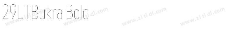 29LTBukra Bold字体转换
